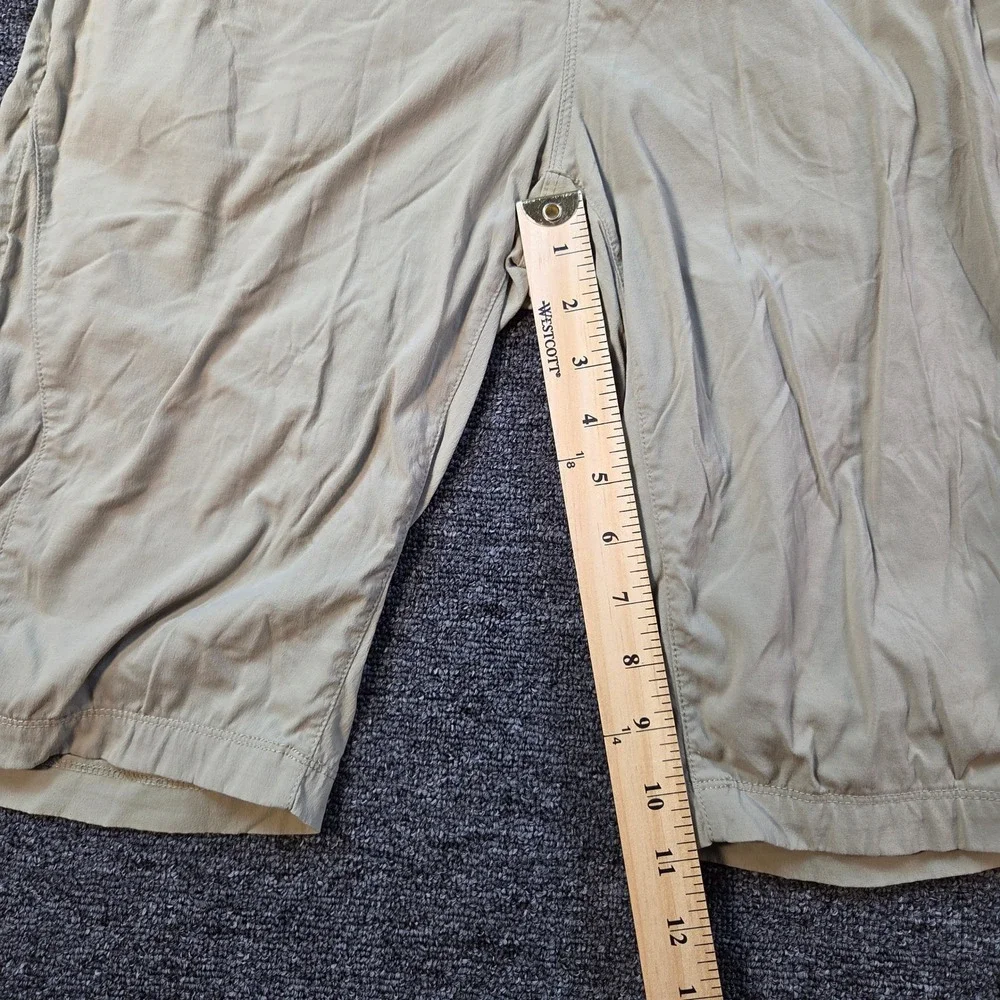 Columbia Hiking Shorts Women 31 Tan Drawstring Capri‎ Cargo Gorpcore Outdoor